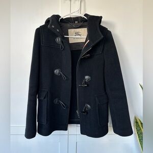 Burberry classic toggle pea coat size 4